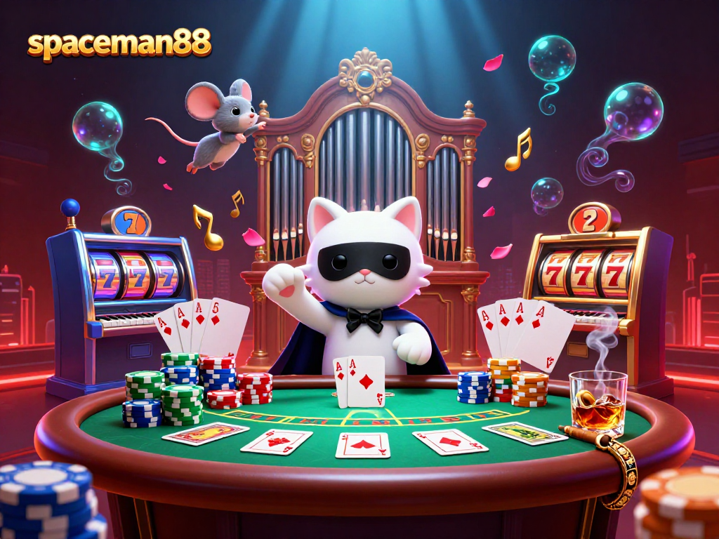 Play slots and win big while enjoying spaceman88's vintage casino ambiance and modern games